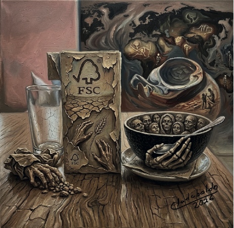 Detalle de la obra Mundo con hambre